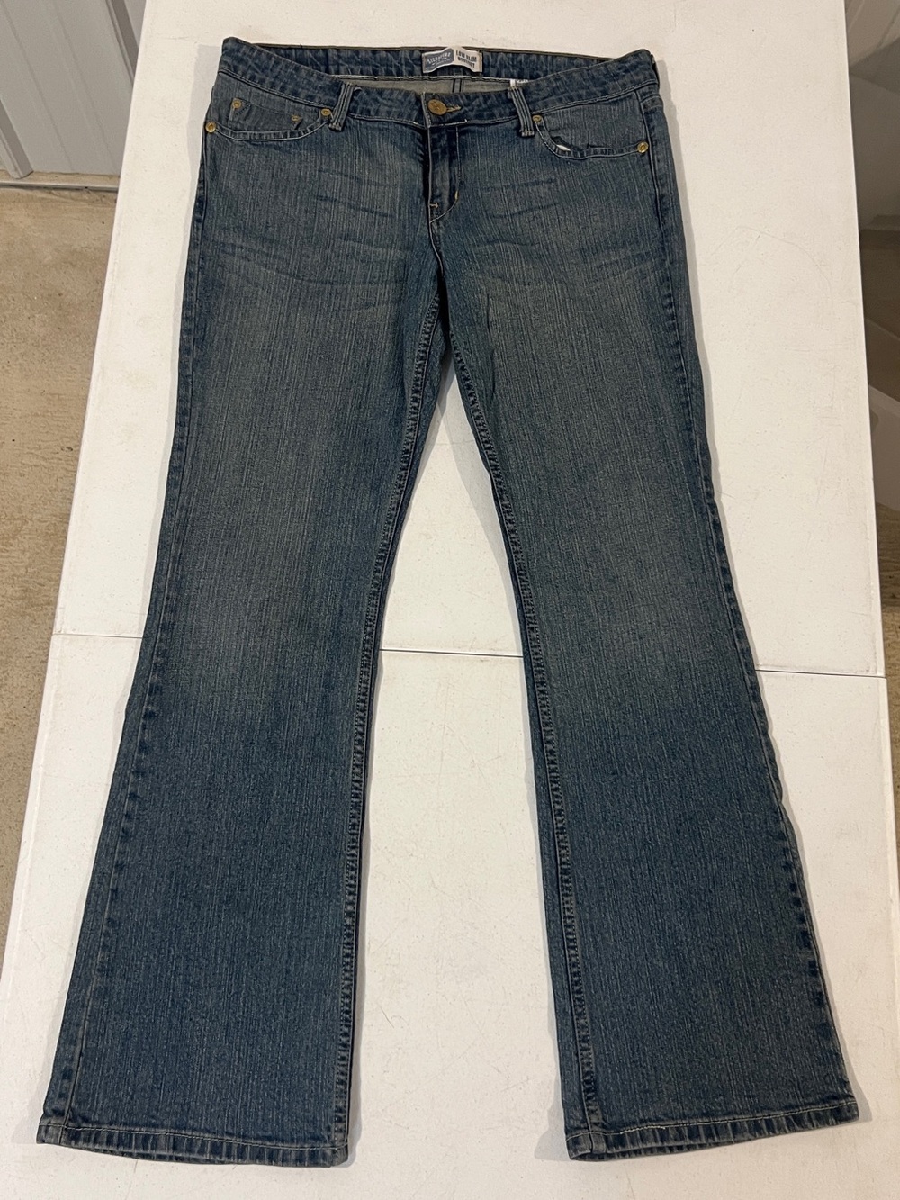 Signature by Levi Strauss Dark Blue Wide Leg Jeans